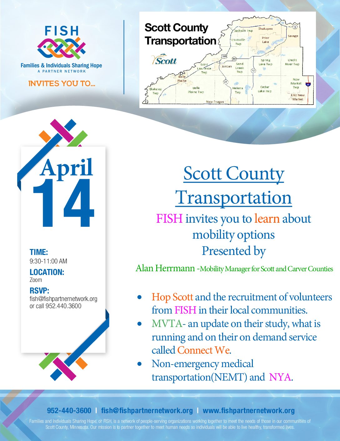 Mobility Options in Scott County:  April FISH Meeting